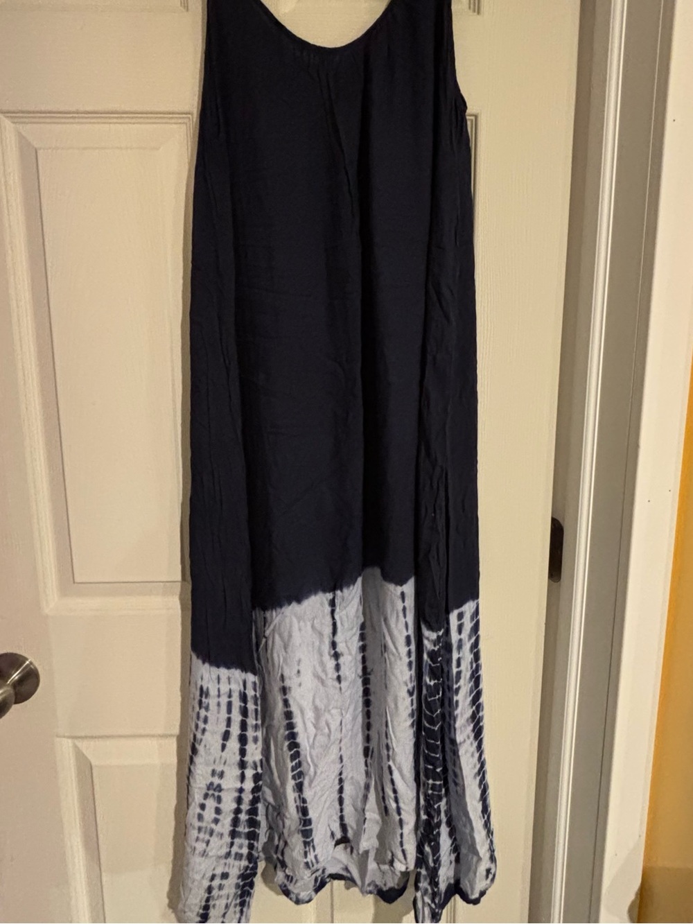 Raviya Navy and White Tie-Dye Maxi Skirt